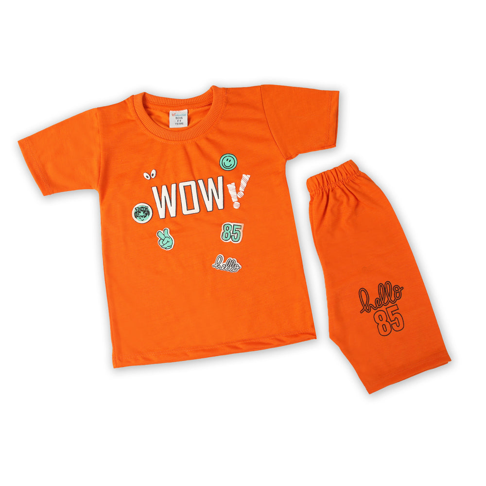 Boys Half Sleeves Suit - Orange, Boys Sets & Suits, Chase Value, Chase Value