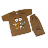 Boys Half Sleeves Suit - Brown, Boys Sets & Suits, Chase Value, Chase Value