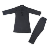 Girls 2 Pcs Suit - Black, Girls Shalwar Kameez, Chase Value, Chase Value