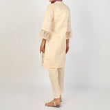 Women's Dobbi 2Pcs Suit - Peach, Women Shalwar Suits, Chase Value, Chase Value