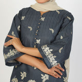 Women's Dorya 2Pcs Suit - Dark Grey, Women Shalwar Suits, Chase Value, Chase Value