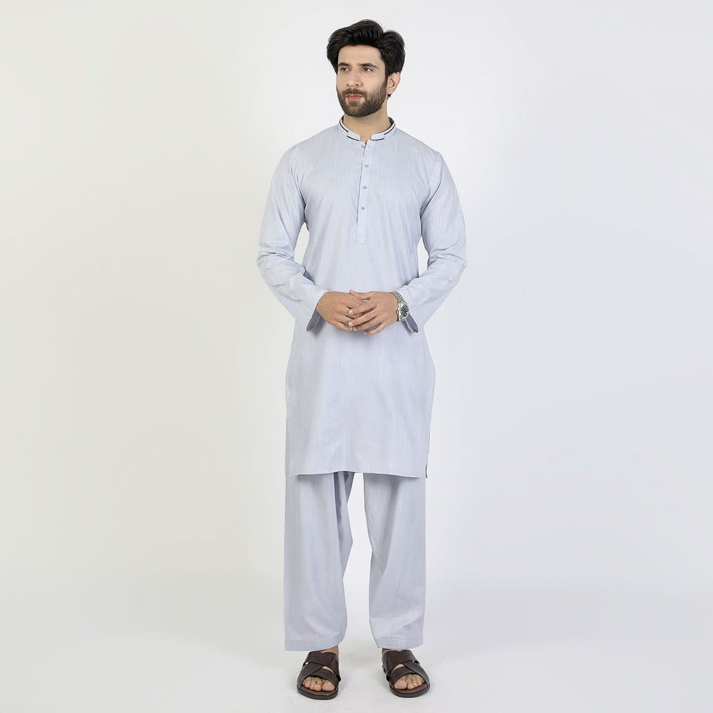 Men's Slim Fit Shalwar Suit - Blue, Men's Shalwar Kameez, Chase Value, Chase Value