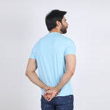 Eminent Men's Half Sleeves T-Shirt - Ice Blue, Men's T-Shirts & Polos, Eminent, Chase Value
