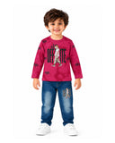 Valuables Boys Printed Full Sleeves Suit