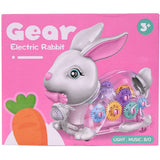 Gear Rabbit With Light & Music - Pink, Battery Operated Toys, Chase Value, Chase Value