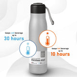 Stainless Steel Thermo Flask - 500ML - Silver, Water Bottle, Chase Value, Chase Value