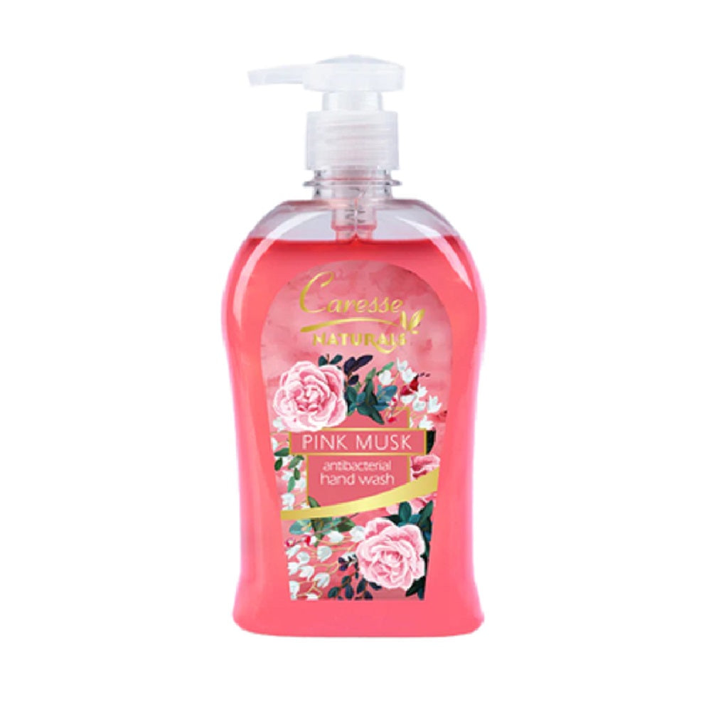 Caresse Naturals Antibacterial Pink Musk Hand Wash, 500ml, Hand Wash, Caresse, Chase Value