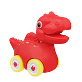Pull Back Dinosaur Car Pack of 12 - Red, Non-Remote Control, Chase Value, Chase Value