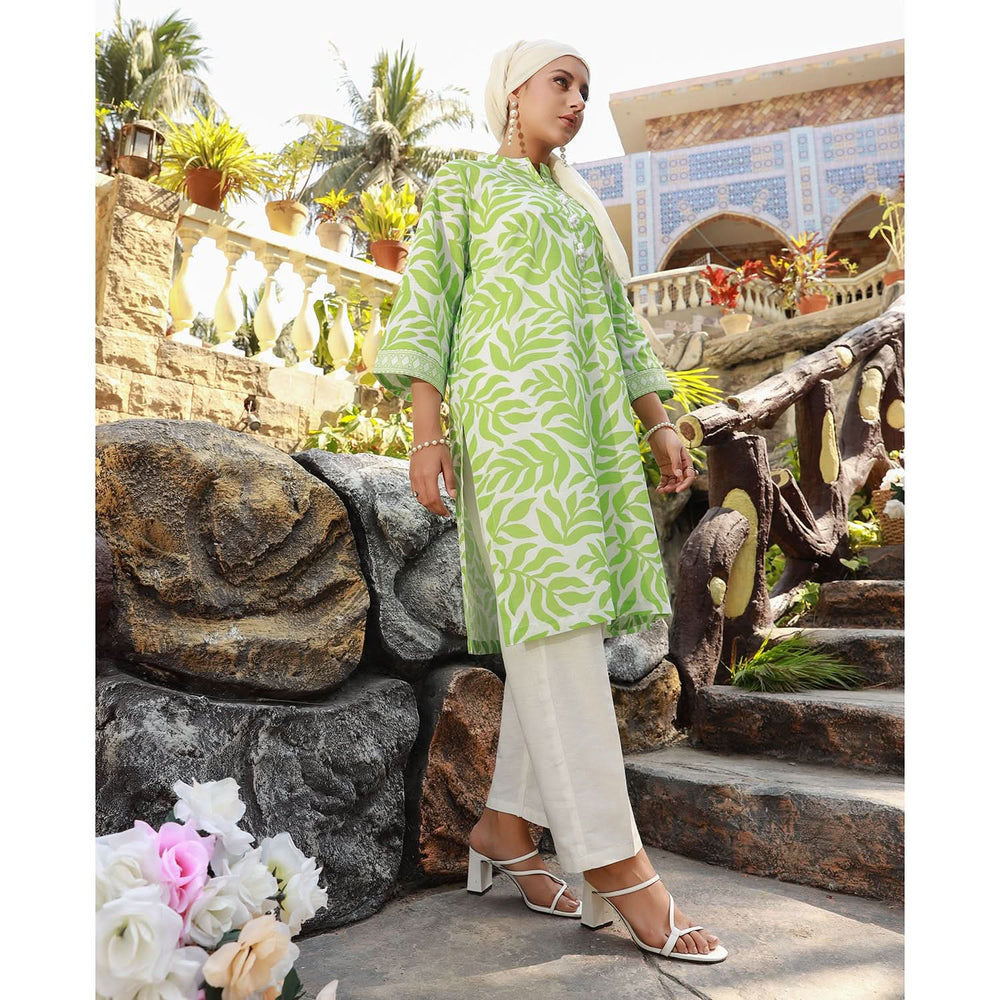 Eminent Women's Printed Kurti - Green, Women Ready Kurtis, Eminent, Chase Value