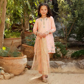 Eminent Girls Embroidered 3Pcs Shalwar Suit - Peach, Girls Shalwar Kameez, Eminent, Chase Value