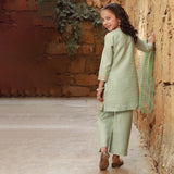Eminent Girls Embroidered 3Pcs Shalwar Suit - Sea Green, Girls Suits, Eminent, Chase Value