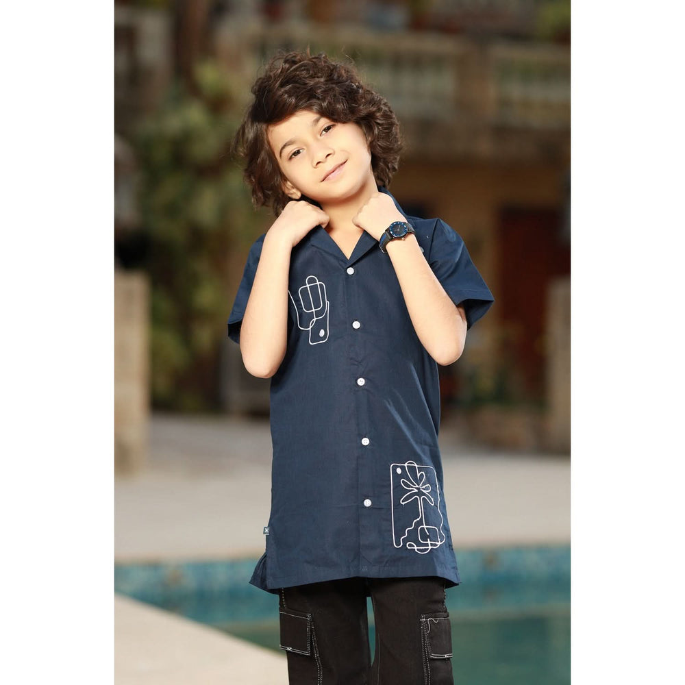 Eminent Boys Half Sleeves Causal Shirt - Navy Blue, Boys Shirts, Eminent, Chase Value