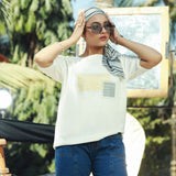 Eminent Women's Half Sleeves T-Shirt - Off White, Women T-Shirts & Tops, Eminent, Chase Value
