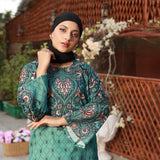 Eminent Women's Printed 2Pcs Suit - Sea Green, Women Shalwar Suits, Eminent, Chase Value