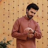 Valuables Men's Plain Shalwar Suit - Brown, Men's Shalwar Kameez, Chase Value, Chase Value