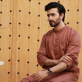 Valuables Men's Plain Shalwar Suit - Brown, Men's Shalwar Kameez, Chase Value, Chase Value
