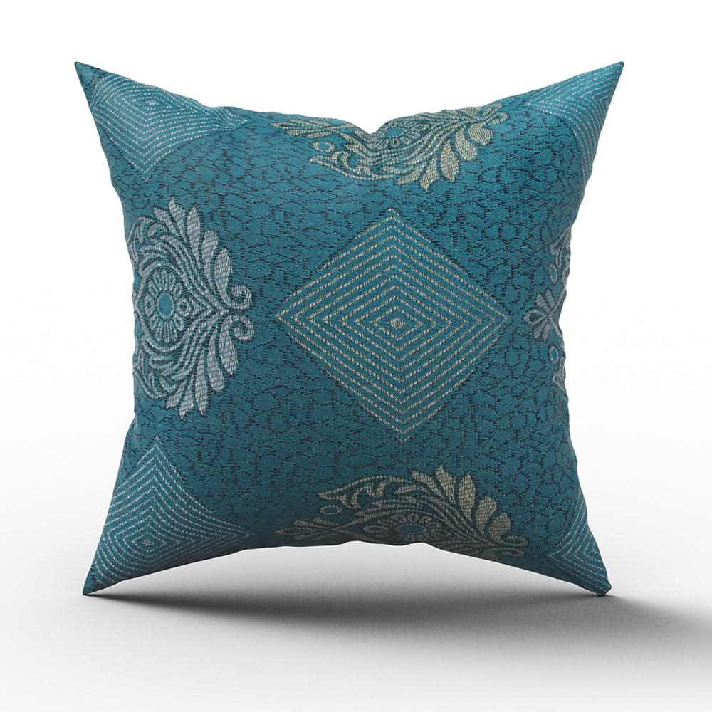 Jacquard Cushion - Sea Green, Cushions & Pillows, Chase Value, Chase Value