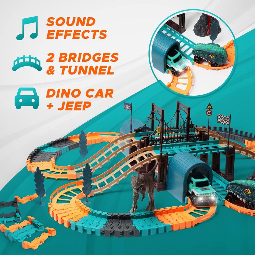Dino Track Set for Kids, Age 3 to 7 Years, Board Games & Puzzles, Chase Value, Chase Value