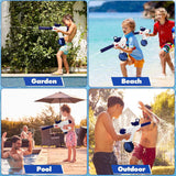 B/O Water Gun – Battery Operated Water Blaster - Blue & White, Weapon Toys, Chase Value, Chase Value