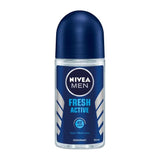 Nivea Men Roll On Fresh Active 50ml, Body Roll On & Sticks, Nivea, Chase Value