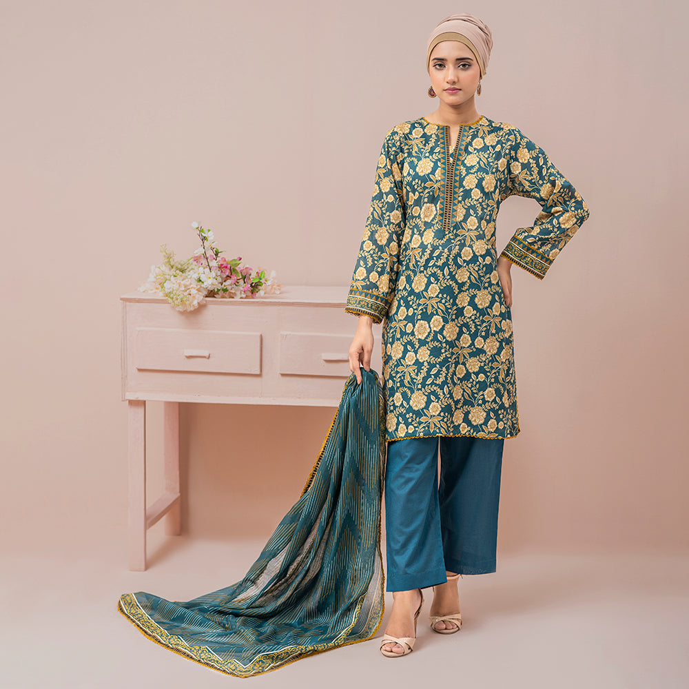 Eminent Printed Digital Lawn Unstitched 3Pcs Suit - ES24LP3P20, Women, 3Pcs Shalwar Suit, Eminent, Chase Value