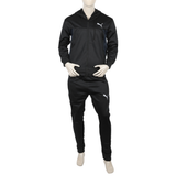 Men's Full Sleeves Fleece Zipper Track Suit - Black, Men's Track Suits, Chase Value, Chase Value
