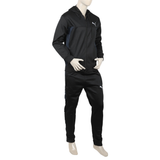Men's Full Sleeves Fleece Zipper Track Suit - Black, Men's Track Suits, Chase Value, Chase Value