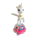 Battery Operated Gear Unicorn With Light & Music, Musical Toys, Chase Value, Chase Value