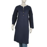 Women's Plain Kurti - Navy Blue, Women Ready Kurtis, Chase Value, Chase Value
