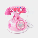Battery Operated Pony Telephone With Light & Music - Pink, Musical Toys, Chase Value, Chase Value