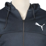 Men's Full Sleeves Fleece Zipper Track Suit - Steel Blue, Men's Track Suits, Chase Value, Chase Value