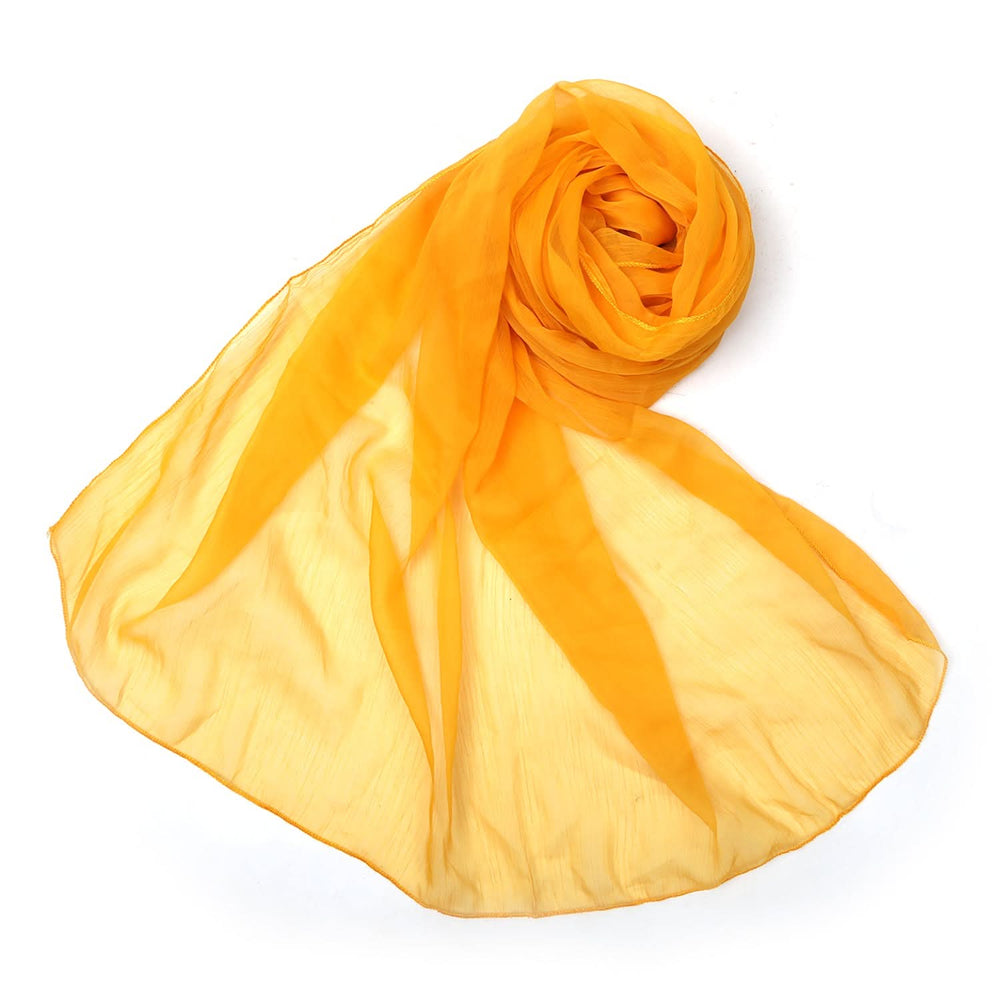 Women's Chiffon Dupatta - Yellow, Women Dupatta, Chase Value, Chase Value