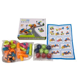 Magnetic Block Set 37 Pcs - Multi Color, Kids Blocks & Building Toys, Chase Value, Chase Value