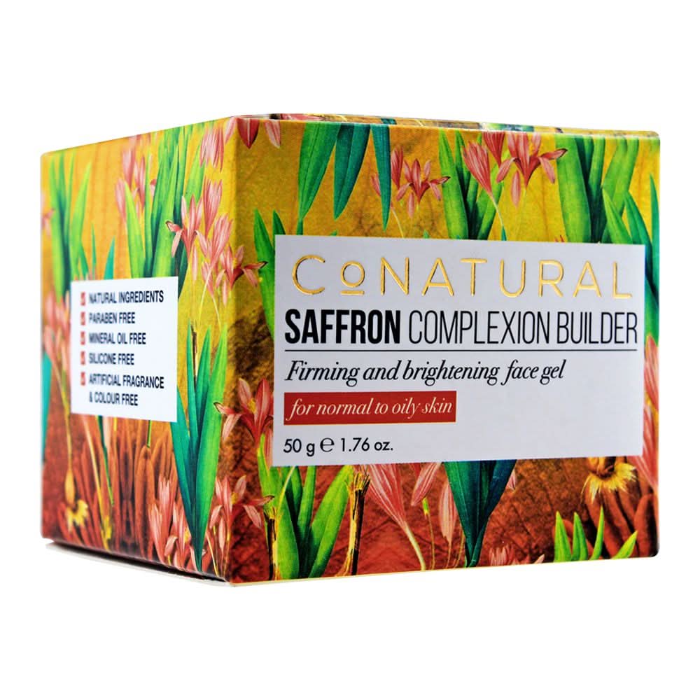 Co-Natural Saffron Complexion Builder Firming & Brightening Gel For Normal to Oily Skin 50ml, Skin Treatments, Co-Natural, Chase Value