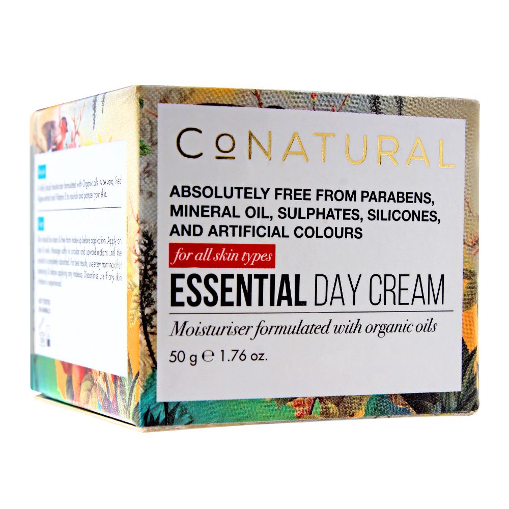 Co-Natural Essential Day Cream Sulfate & Paraben Free For Al Skin Types 50g, Creams & Lotions, Co-Natural, Chase Value