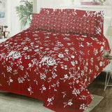 Valuables 5Pcs Bedsheet Set 90*98 - A10, Double Size Bed Sheet, Valuable, Chase Value