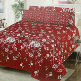 Valuables 5Pcs Bedsheet Set 90*98 - A10, Double Size Bed Sheet, Valuable, Chase Value