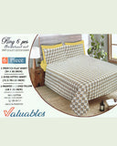Valuables King Size 6 Pcs Combo Set, King Size Bed Sheet, Chase Value, Chase Value