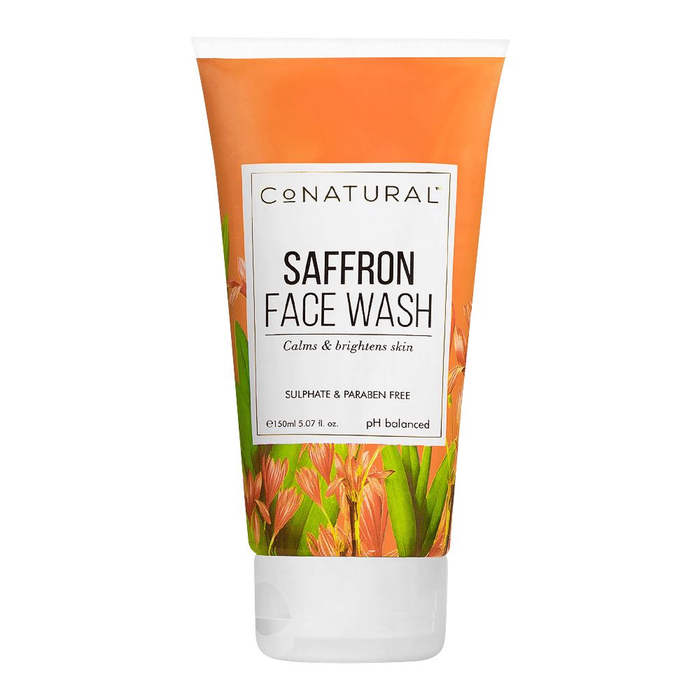 Co-Natural Saffron Face Wash Calms & Brightens Skin 150ml, Face Washes, Co-Natural, Chase Value