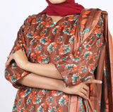 Shataj Febron Wash & Wear Unstitched Printed 3Pcs Suit - A12, Women, 3Pcs Shalwar Suit, Shataj, Chase Value
