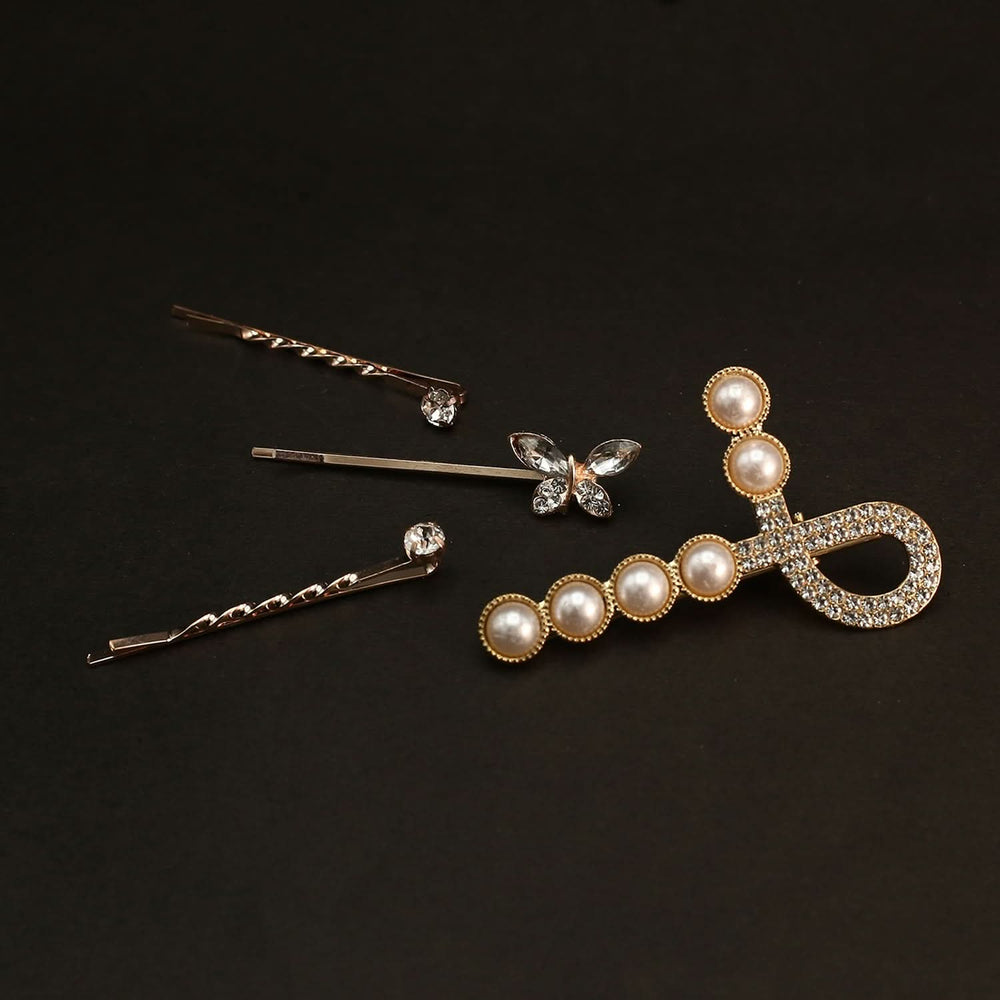 Hair Pin Card - Golden, Girls Hair Accessories, Chase Value, Chase Value