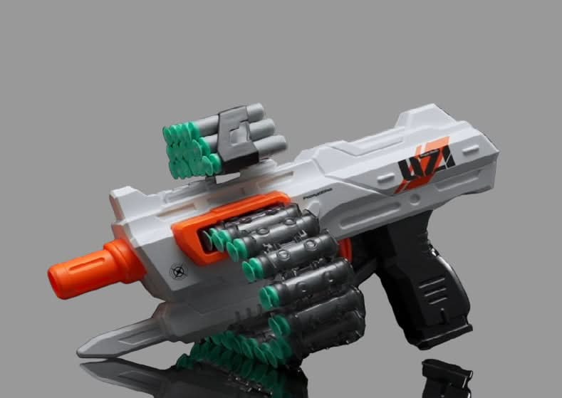 Soft Bullet Gun – 24 Round Shell Chain, Weapon Toys, Chase Value, Chase Value