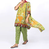 Shataj Febron Wash & Wear Unstitched Printed 3Pcs Suit - A2, Women, 3Pcs Shalwar Suit, Shataj, Chase Value