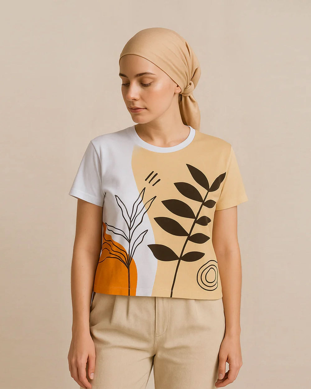 Eminent Women's Half Sleeves T-Shirt - Off White, Women T-Shirts & Tops, Eminent, Chase Value