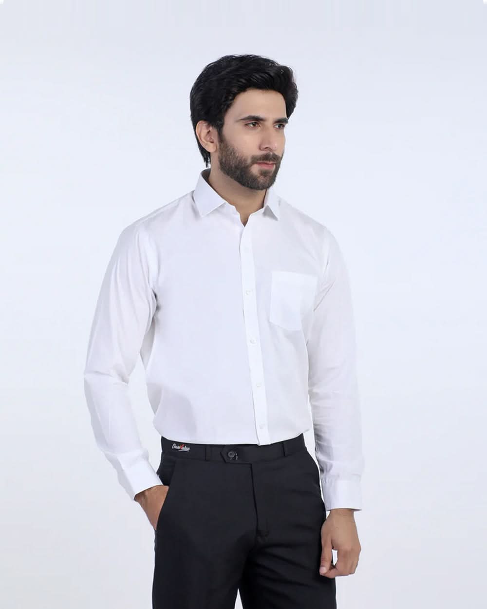 Eminent Men's Formal Plain Shirt - White, Men's Shirts, Eminent, Chase Value