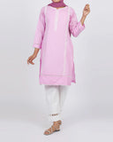 Women's Embroidered Kurti - Tea Pink, Women Ready Kurtis, Chase Value, Chase Value