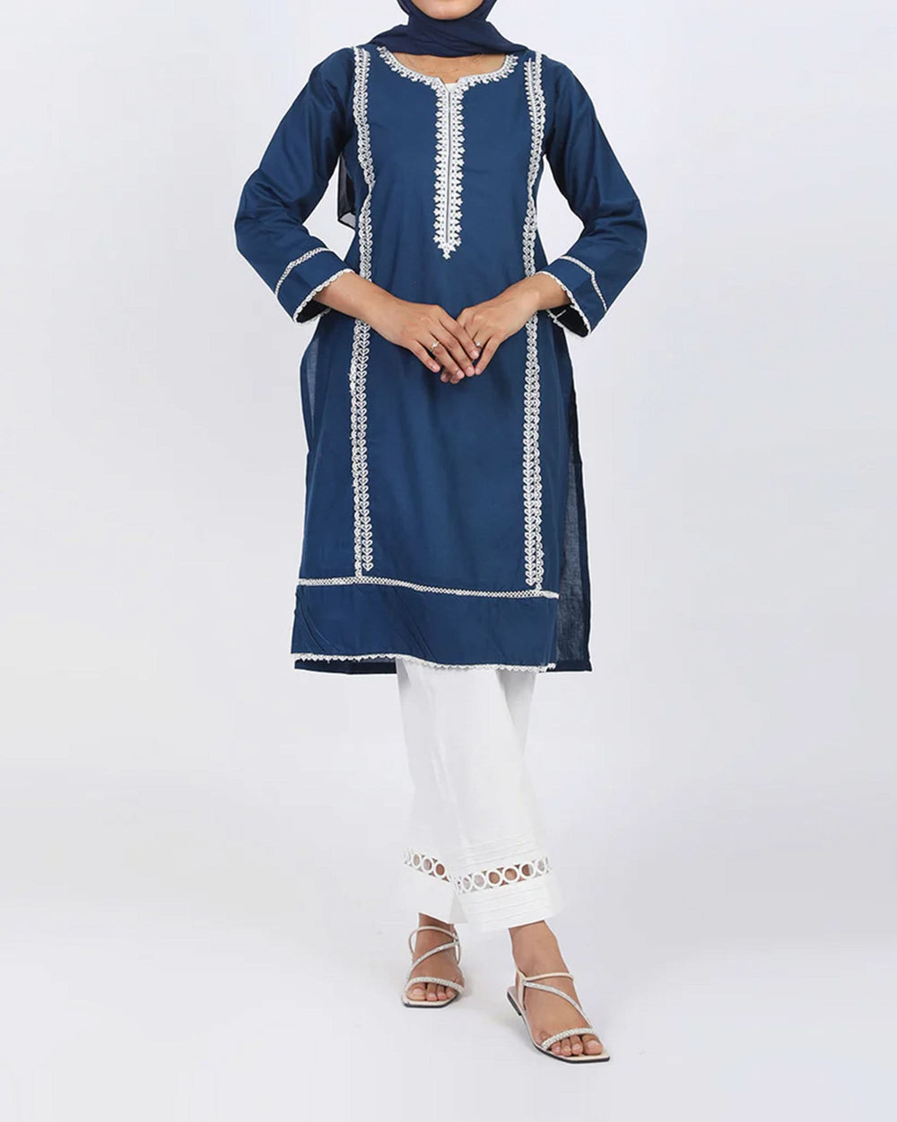 Women's Embroidered Kurti - Zinc, Women Ready Kurtis, Chase Value, Chase Value