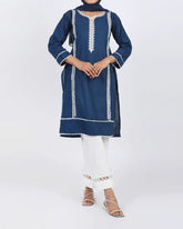 Women's Embroidered Kurti - Zinc