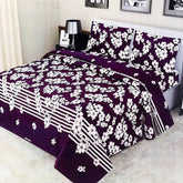 Valuable Soft Feel Double Bedsheet 3Pcs - A1, Double Size Bed Sheet, Chase Value, Chase Value