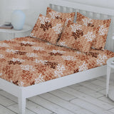 Percale Finish Fitted Sheet with 2 Pillow - Multi Color, Double Size Bed Sheet, Chase Value, Chase Value